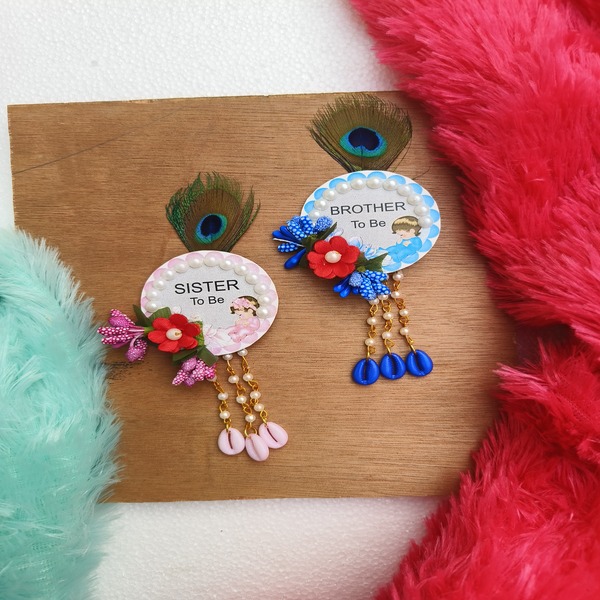 Sister to be & Brother to be customized Brouch/Brooch/Brooches Pin pack for Men & Women 