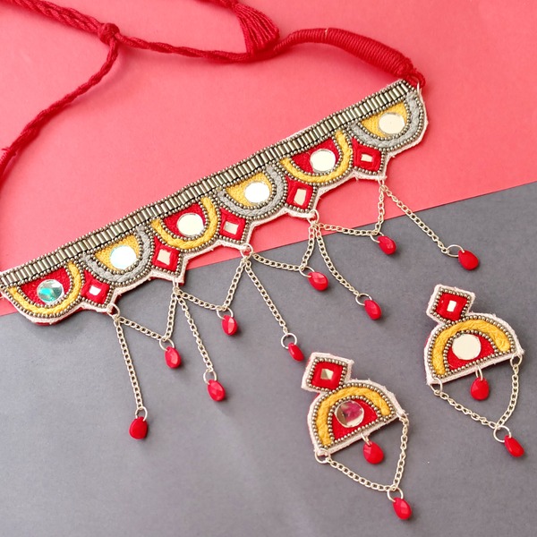 Gujrati Handmade beaded Nacklace set