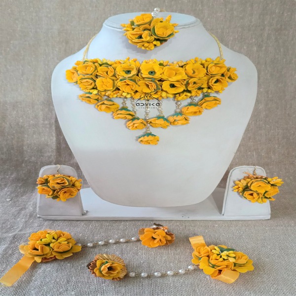 Raj Rani Flower Jewelry set