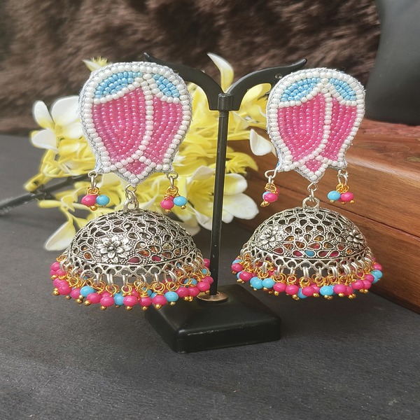 Lotus Hanging Beaded Earring for women and girls