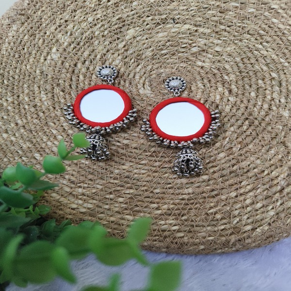 Beautylook Red Mirror Earring for womens and Girls