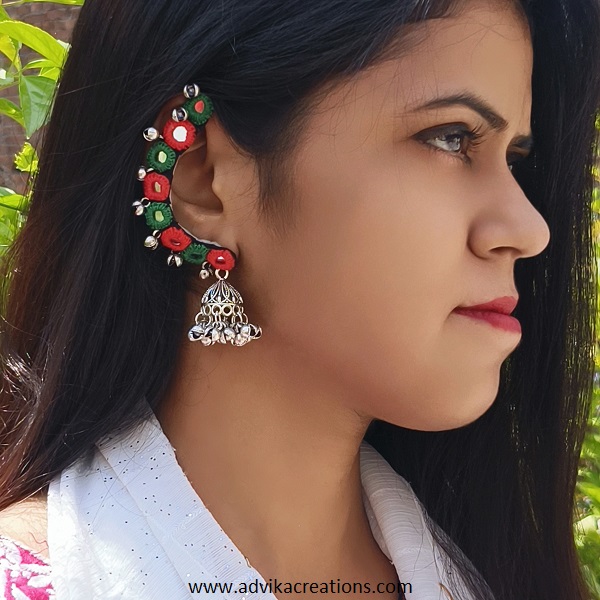 Reflective Elegance mirror earrings