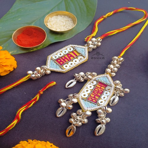 Bhai Bhabhi Beaded Rakhi