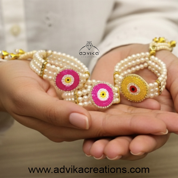 Multicolor evil eye bracelet set of 30 pieces