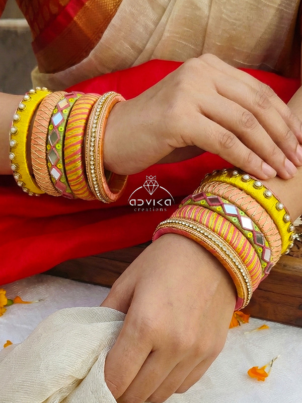 Anukriti silk thread bangles