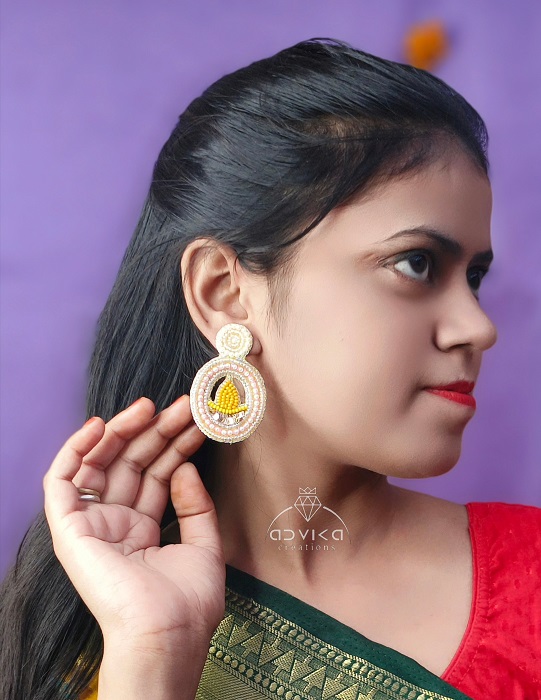 Beaded Diwali Earrings
