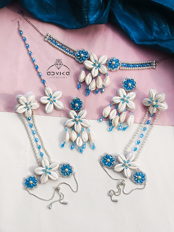 Ethnic Beaded Shell Jewellery Set