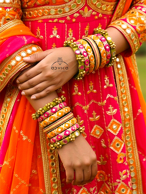 Radha rani silk thread bangles 
