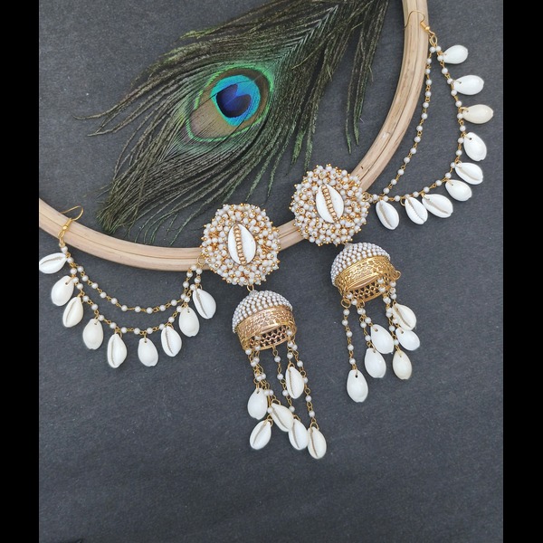 Golden Color Beaded Earring for women and girls