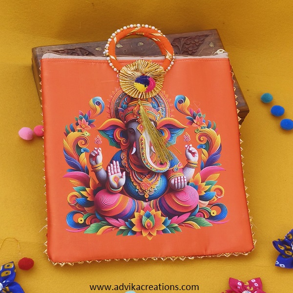 Digital Print Ganesha Shopping Bag