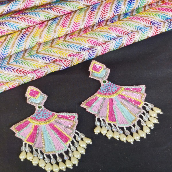 Multi Color Handmade Earring