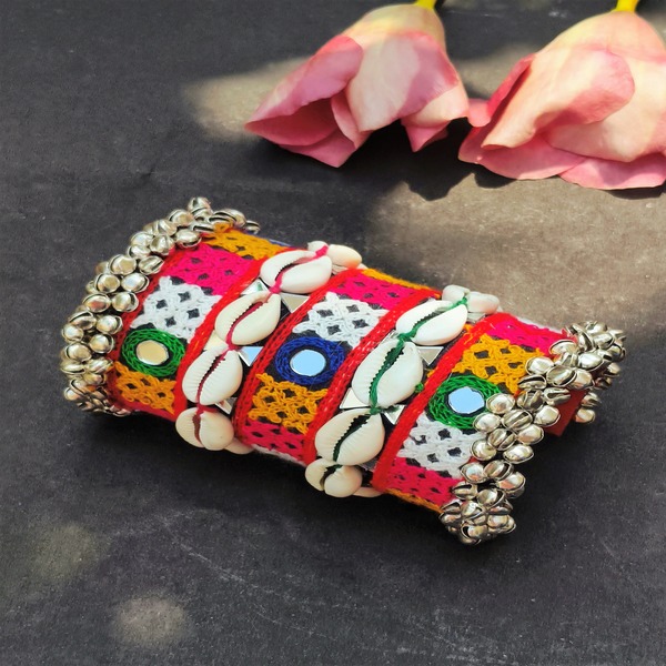 Festive Navratri Handcuff with Traditional Embroidery