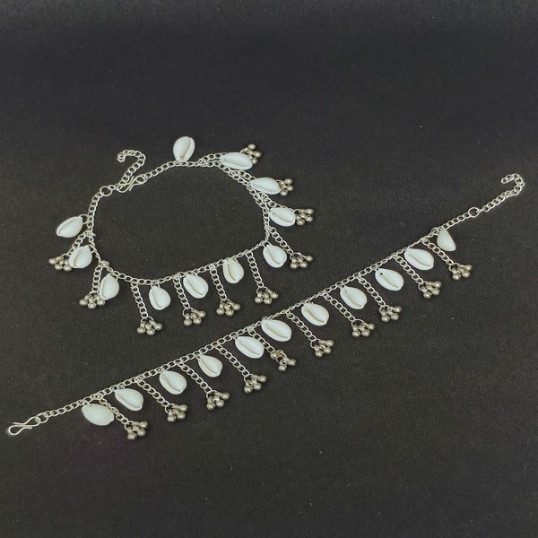 xidized Charm Anklets with Pearls – Custom Handmade for Navratri