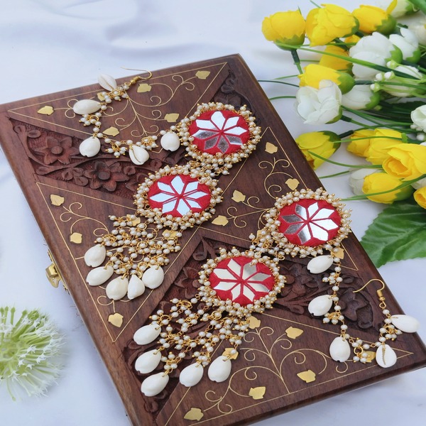 Dulhan Handmade Red Earring