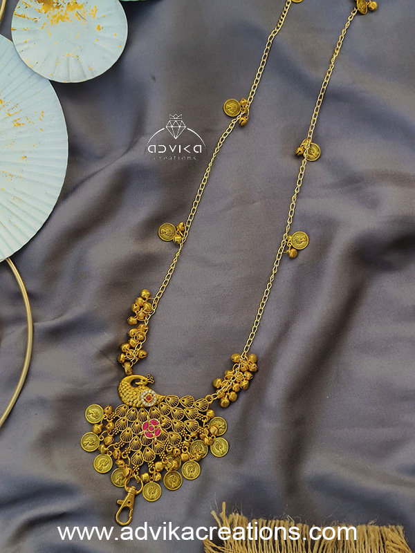 Peacock design Detachable Sling Chain for Mobile Cover