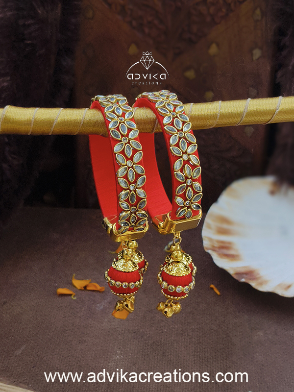 Elegant Silk Thread Adjustable Bangle 