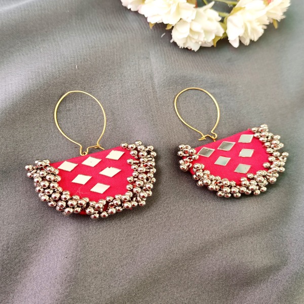 Super hit Ghungroos Fabric orange Earring