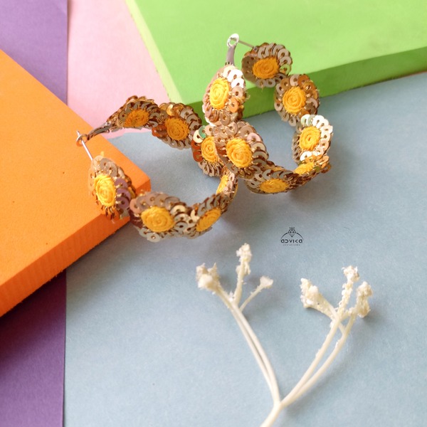 Seven star hoop Earrings