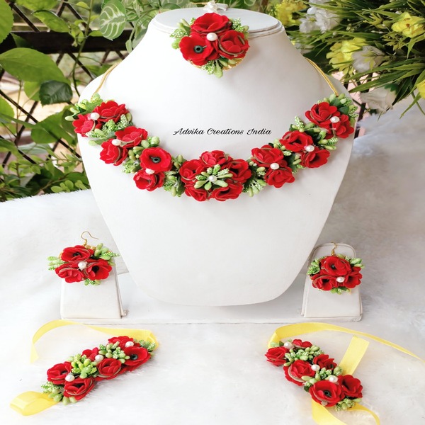 BRIDAL FLORAL JEWELLERY SET