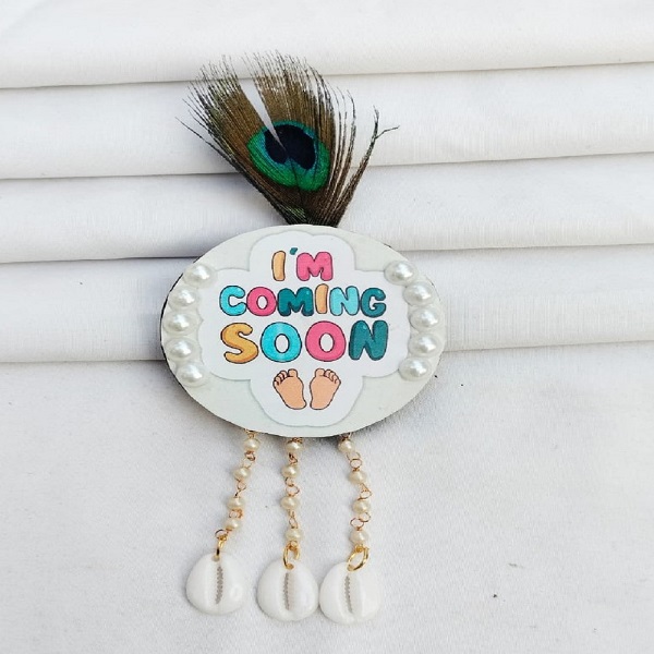Baby Shower / Godbharae morpankh Brooch 