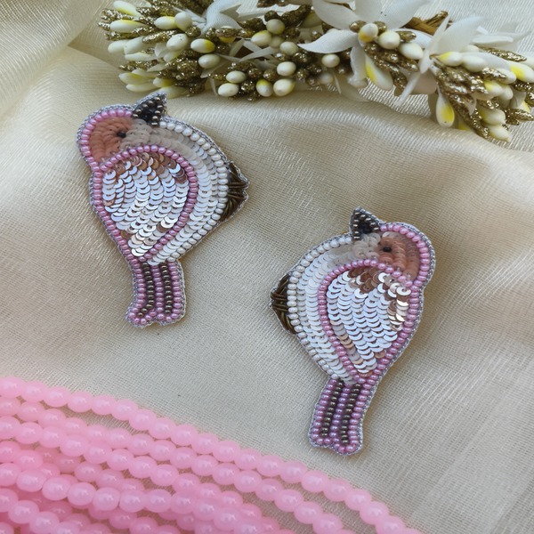 Bird Beaded Earring