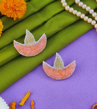 Radiant Beaded Diwali Earrings 