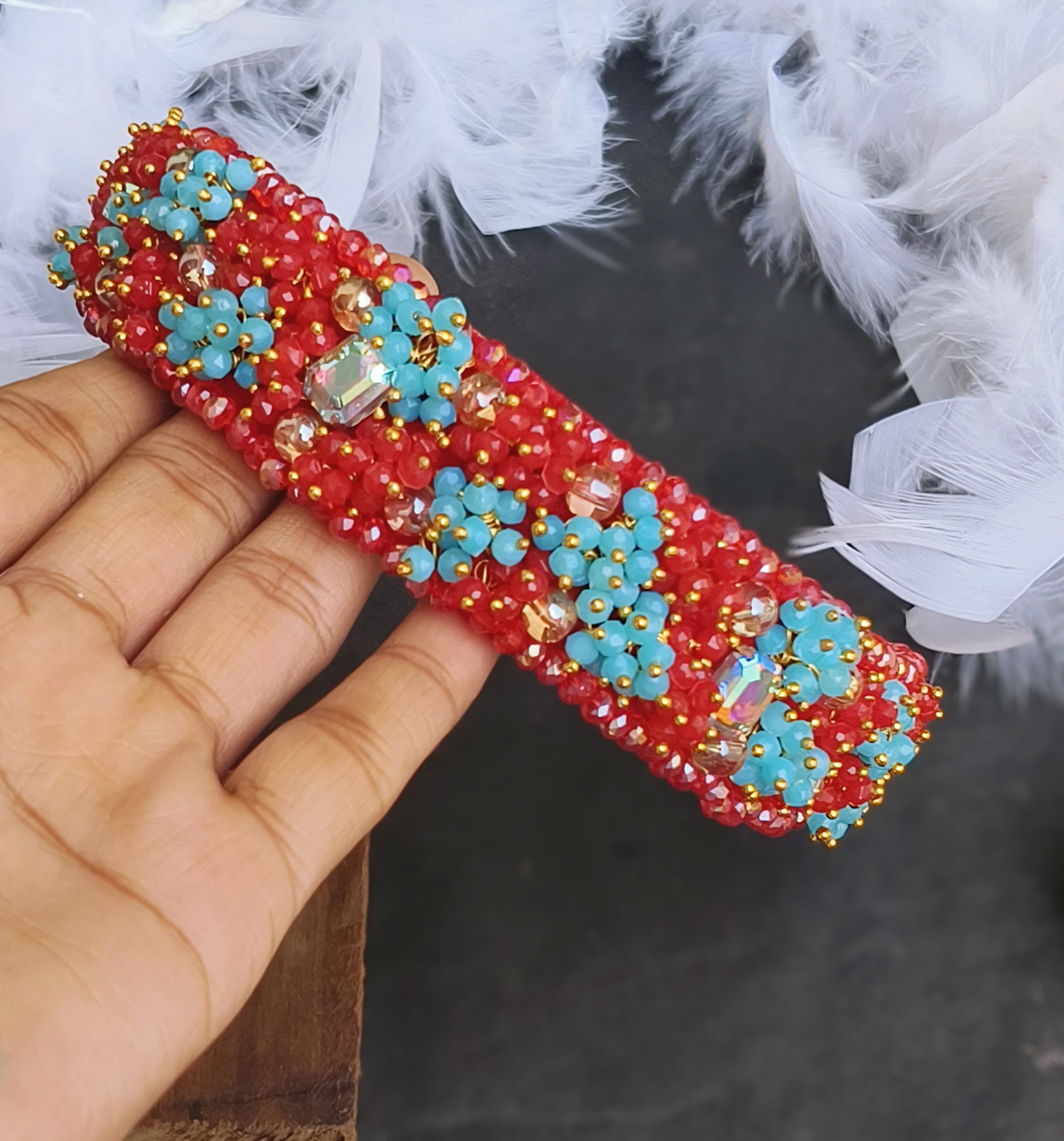 Beaded hair band