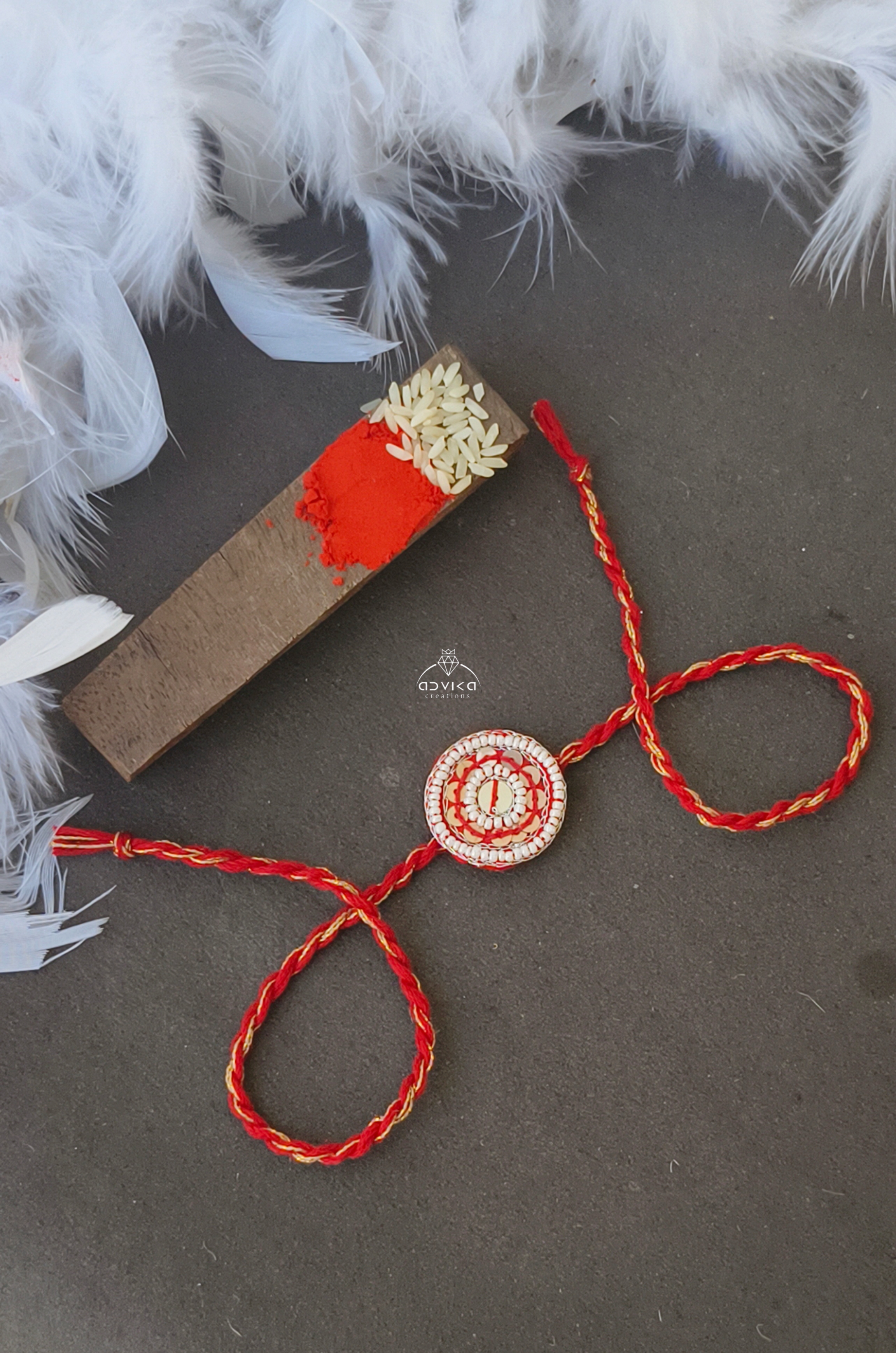 Wodden Bead Rakhi